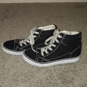 Black high top sneakers